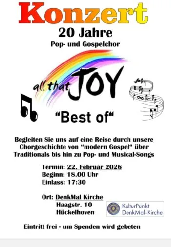 Konzert “all that Joy” Gospel & Pop