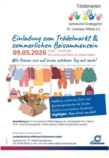 Trödelmarkt mit sommerlichen Zusammensein