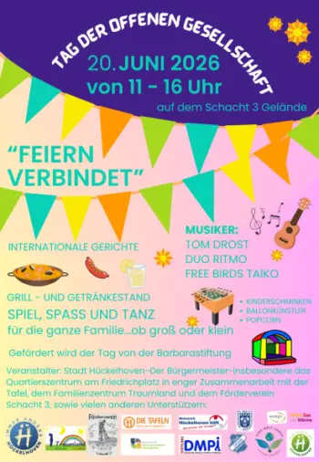 Fest “Feiern verbindet” zum Tag der Offenen Gesellschaft