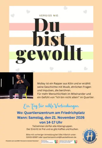 Du bist gewollt – Ein Tag für echte Verbindungen
