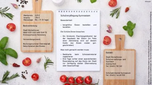Mensa Schulverpflegung 2020