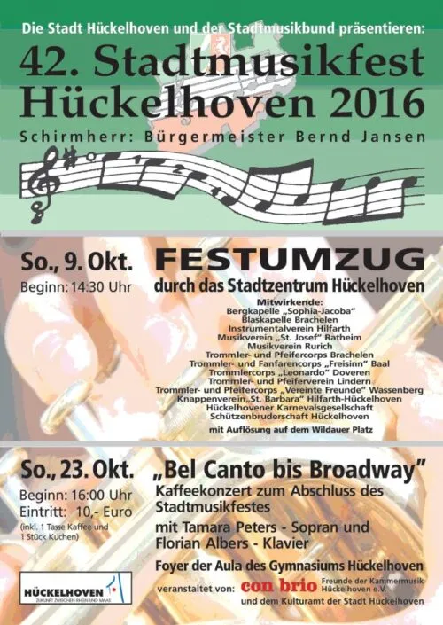Stadtmusikfest 2016 Plakat