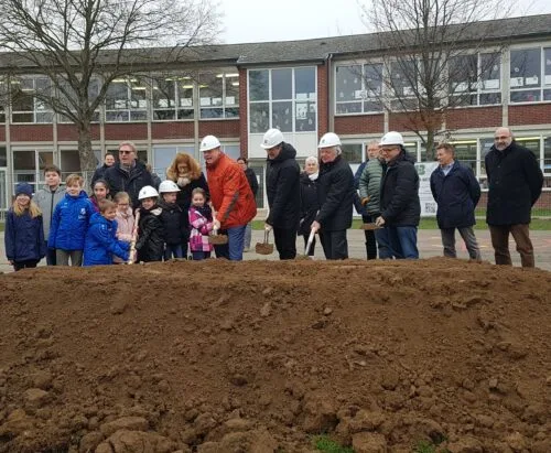 Spatenstich Neubau Grundschule Hilfarth Foto Stadt Hückelhoven