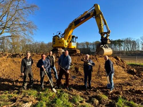 Spatenstich Dirtbikeanlage Foto Stadt Hueckelhoven Klein