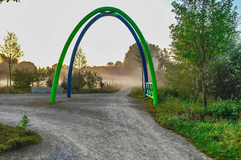 Alle Wege führen nach… Okay, zumindest durch Hückelhoven. Der Radweg entlang der Rur bietet Entspannung und Natur kilometerlang.
