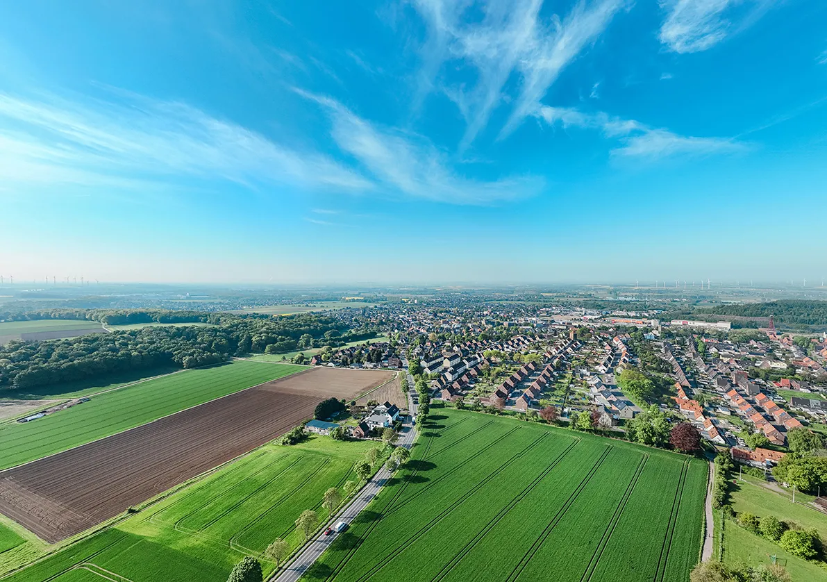 Die Stadtmitte von oben. Raum für Vieles.