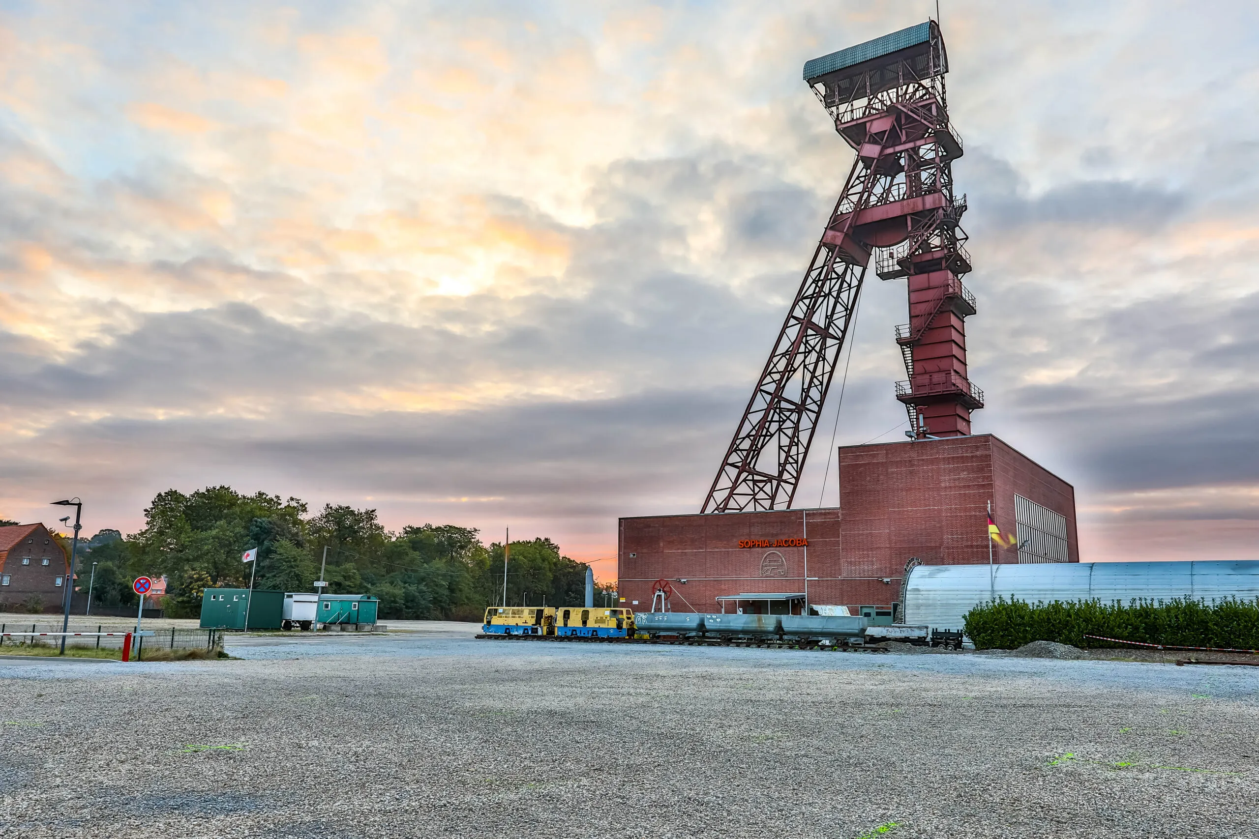 Ein Wahrzeichen für Vergangenheit und Zukunft – der Schacht 3-Förderturm.