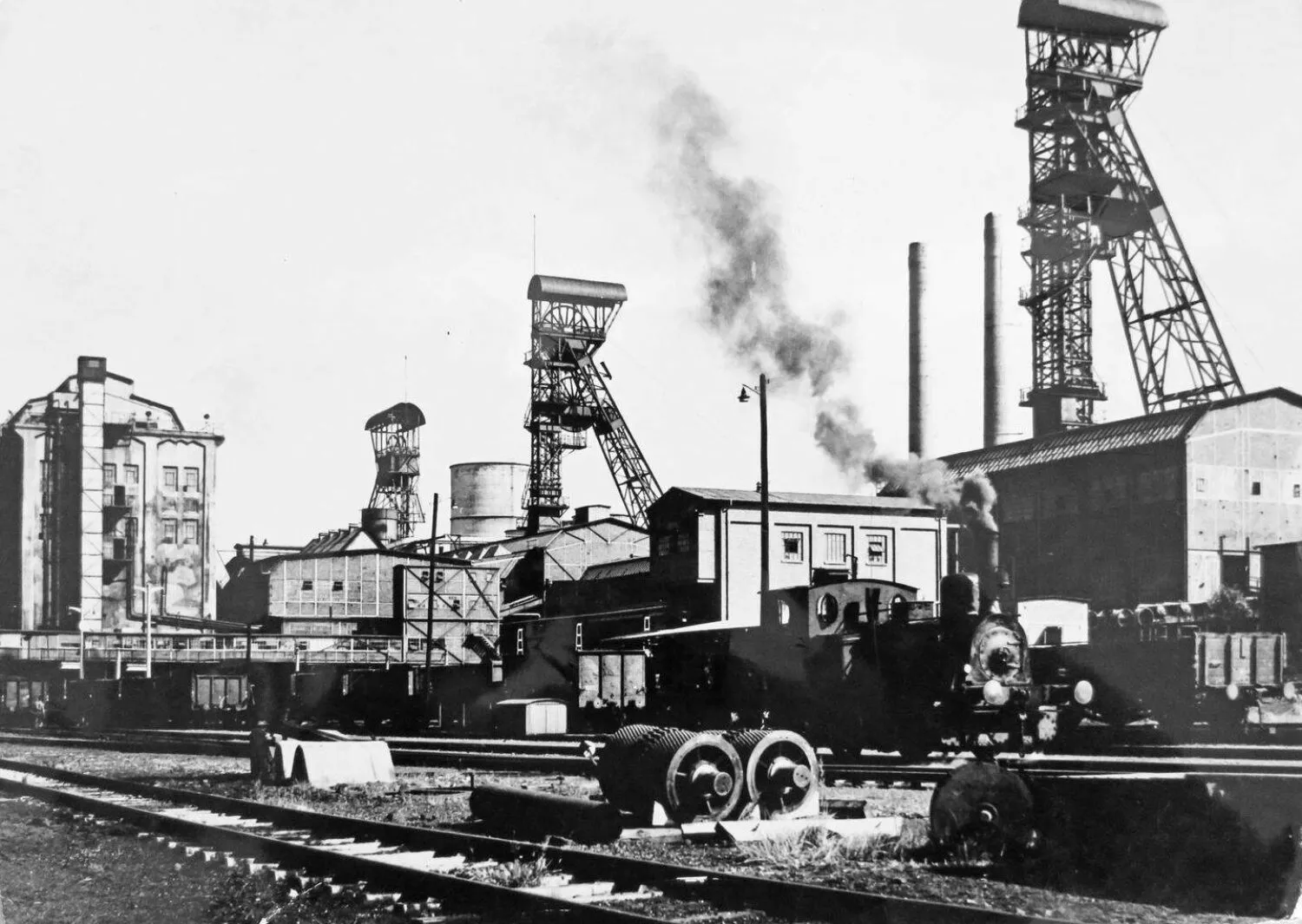 Die Schachtanlage der Zeche Sophia-Jacoba in den 30er Jahren.