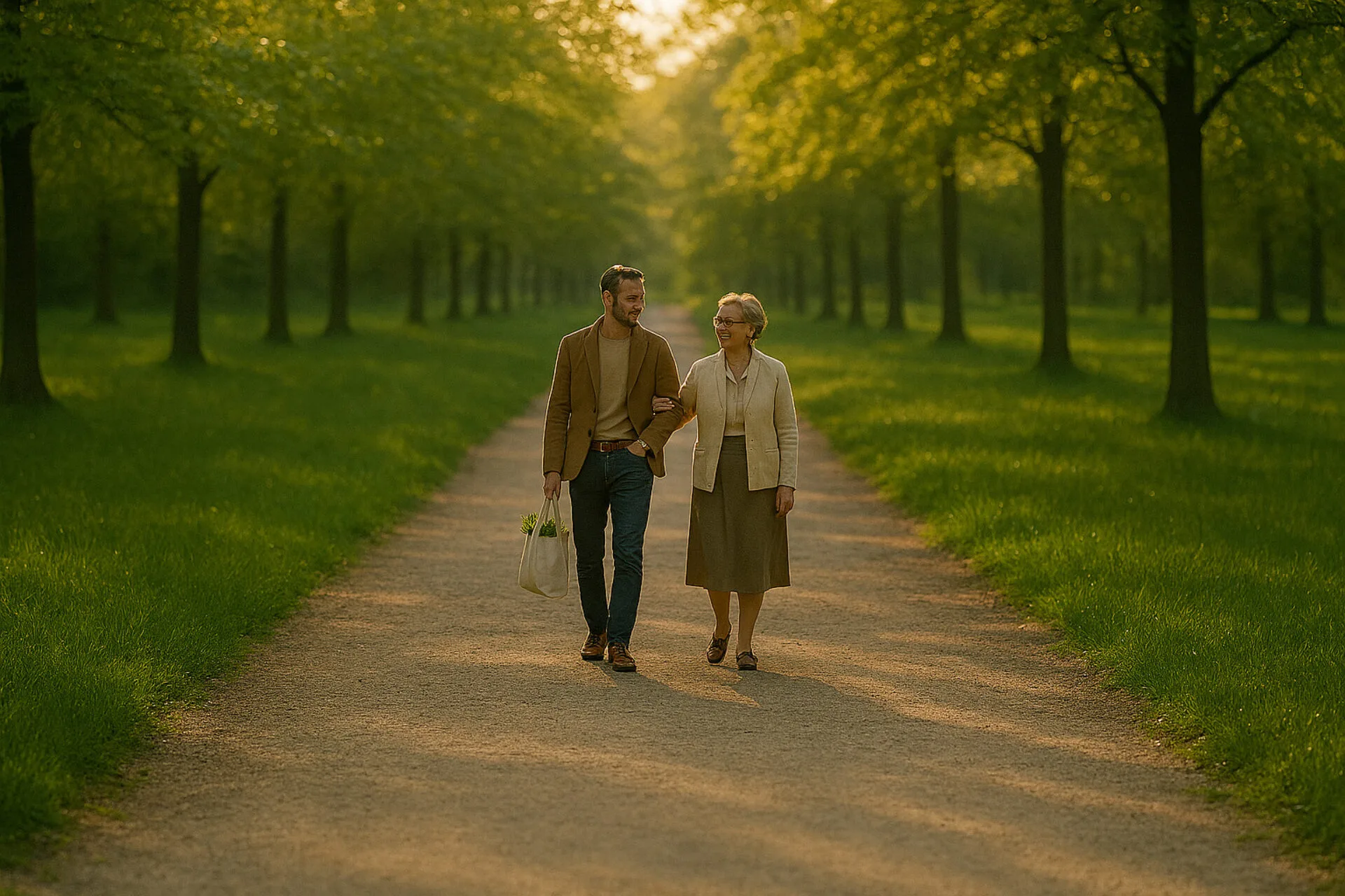 Ehrenamt Junger Mann Mit Frau
