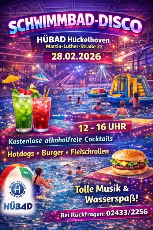 Schwimmbad Disco 2026 Plakat