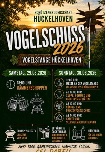 Vogelschuß der Schützenbruderschaft Hückelhoven auf der Vogelstange