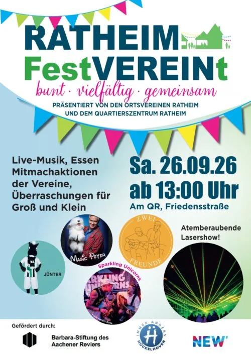 Plakat RatheimfestVEREINt 26 OK 1